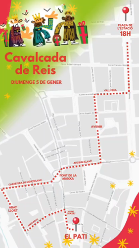recorregut Calvalcada Reis Valls 25