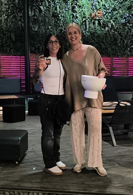 Rosa Lucas i guanyadora cupó