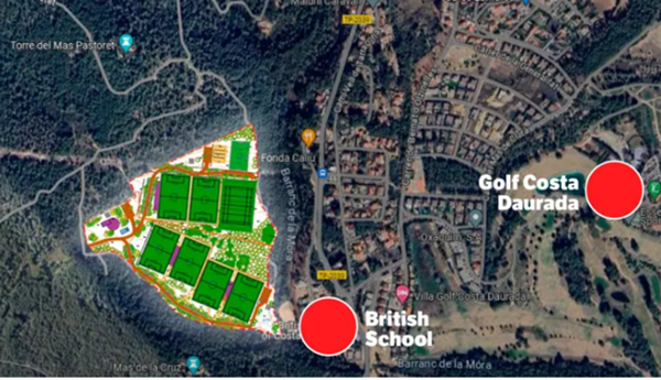 planol macrocomplex esportiu Planota