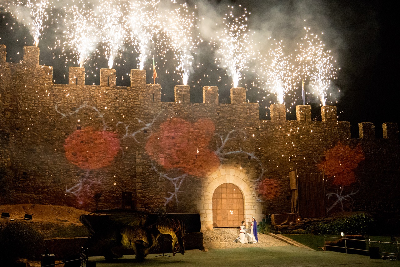 montblanc, el foradot. setmana medieval, llegenda de sant jordi i el drac