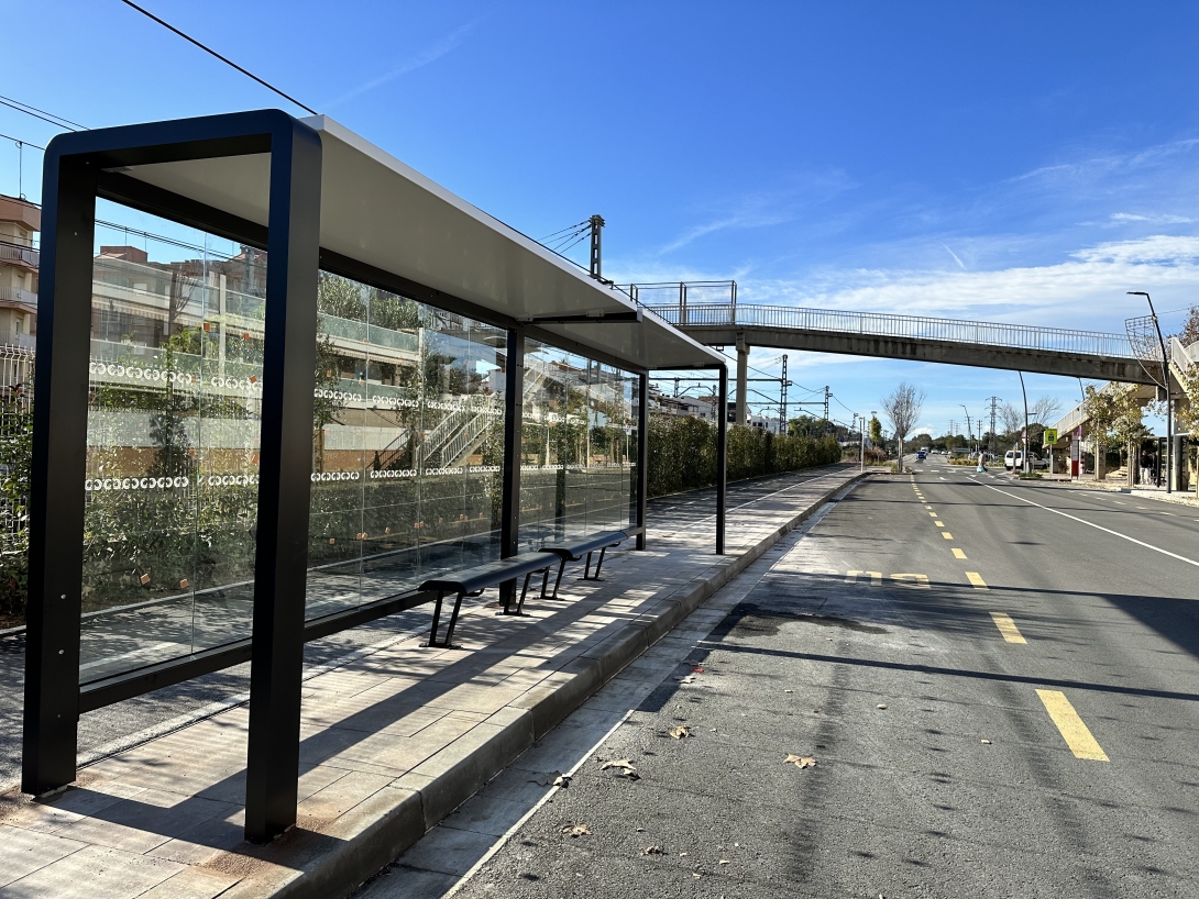 parada bus passeig miramar torredembarra