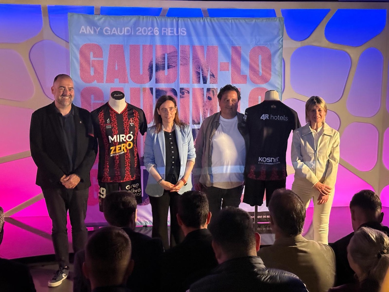 presentació samarreta reus fc reddis trencadís