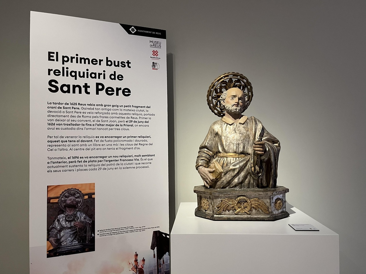 primer bust reliquiari sant pere museu reus