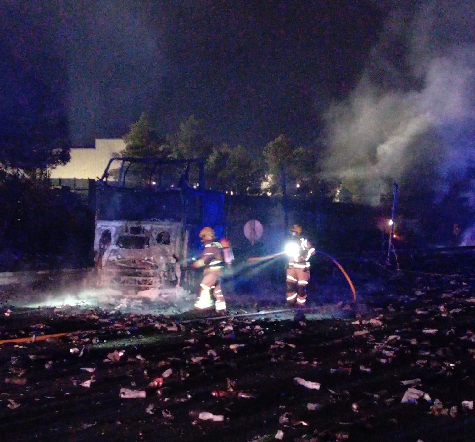 bombers foc santa margarida i els monjos