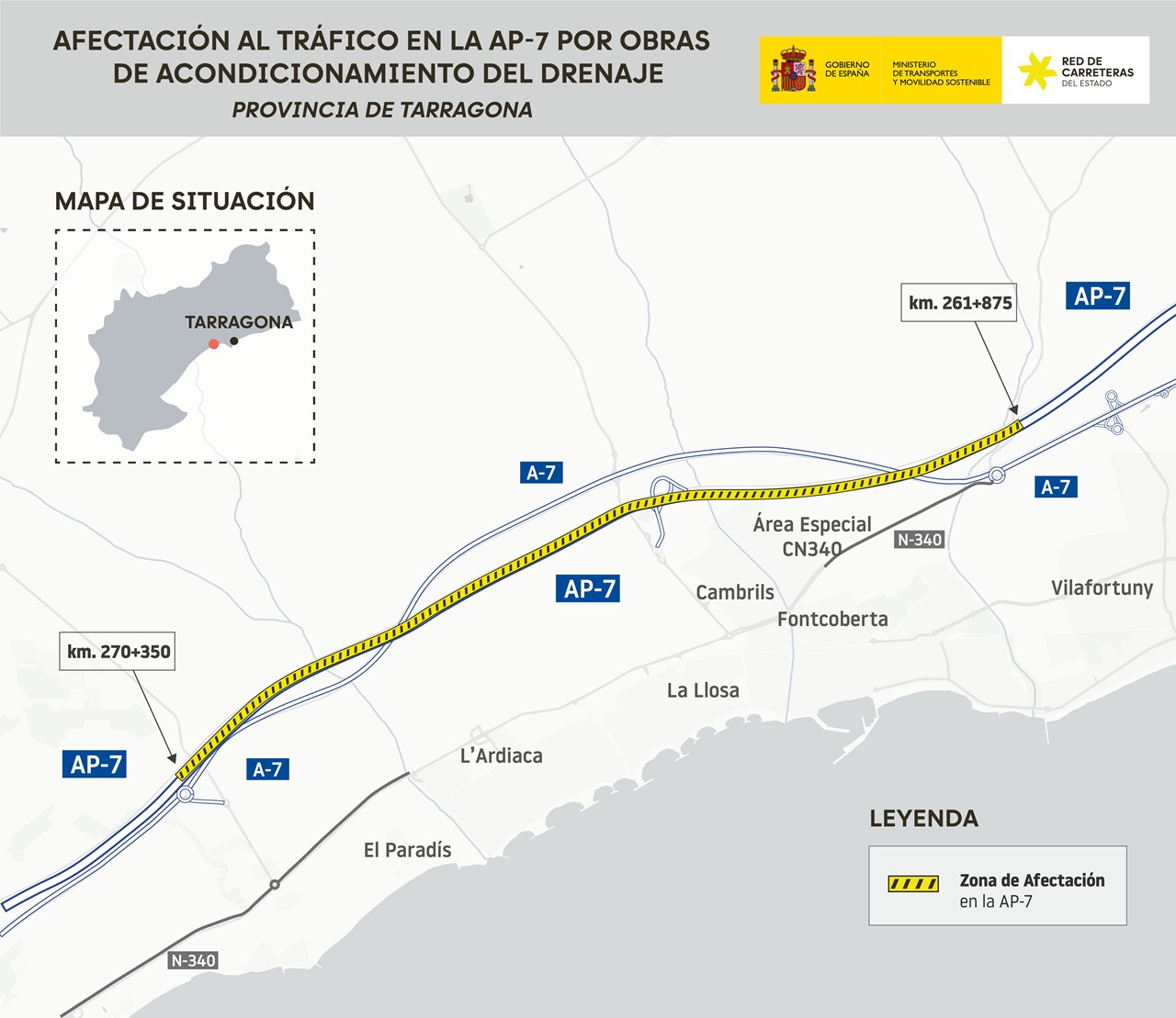 mapa drenatge ap cambrils