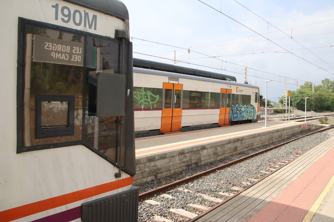 tren estació les borges del camp
