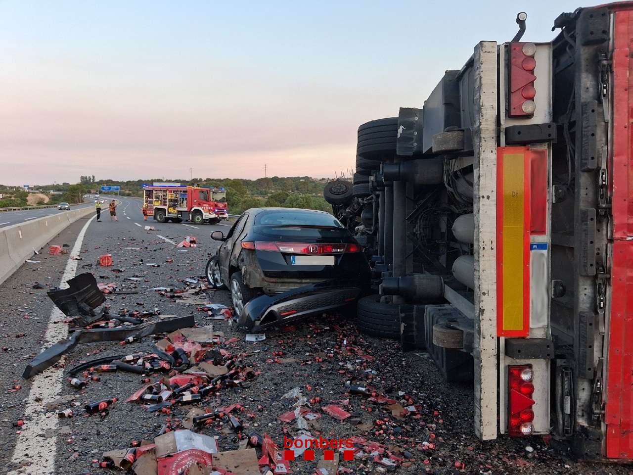 accident ap7 la pobla de montornes