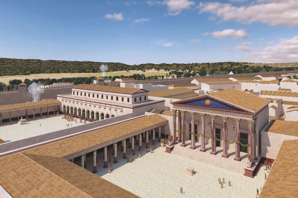 reconstrucció nou fòrum de la colonia